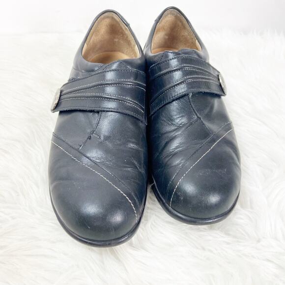 Finn Comfort 5 UK 7 US Womens Black Leather Monk Strap Comfort Shoes - Picture 5 of 8
